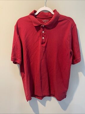 croft & barrow Red Short-Sleeve Polo Shirt